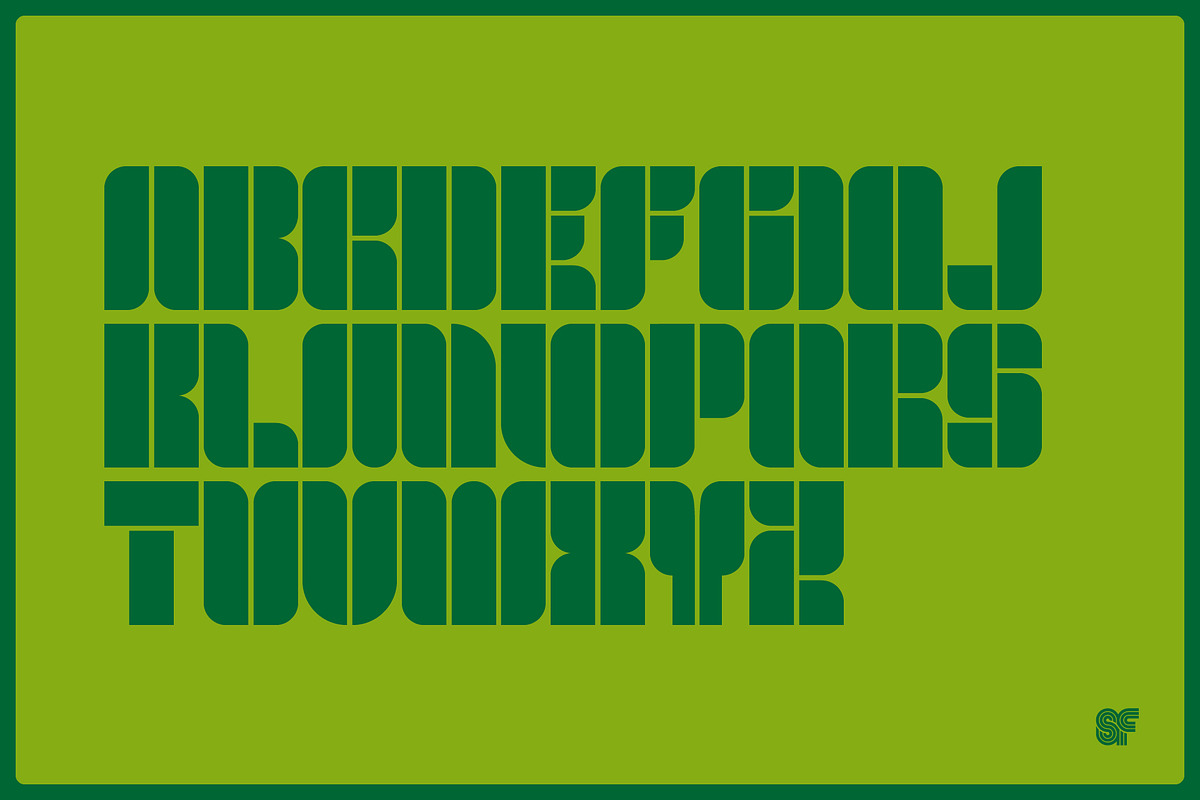 Blox | Retro Display | 3 Fonts, a Sans Serif Font by Superfried Font Shop (Photo 7 of 10)