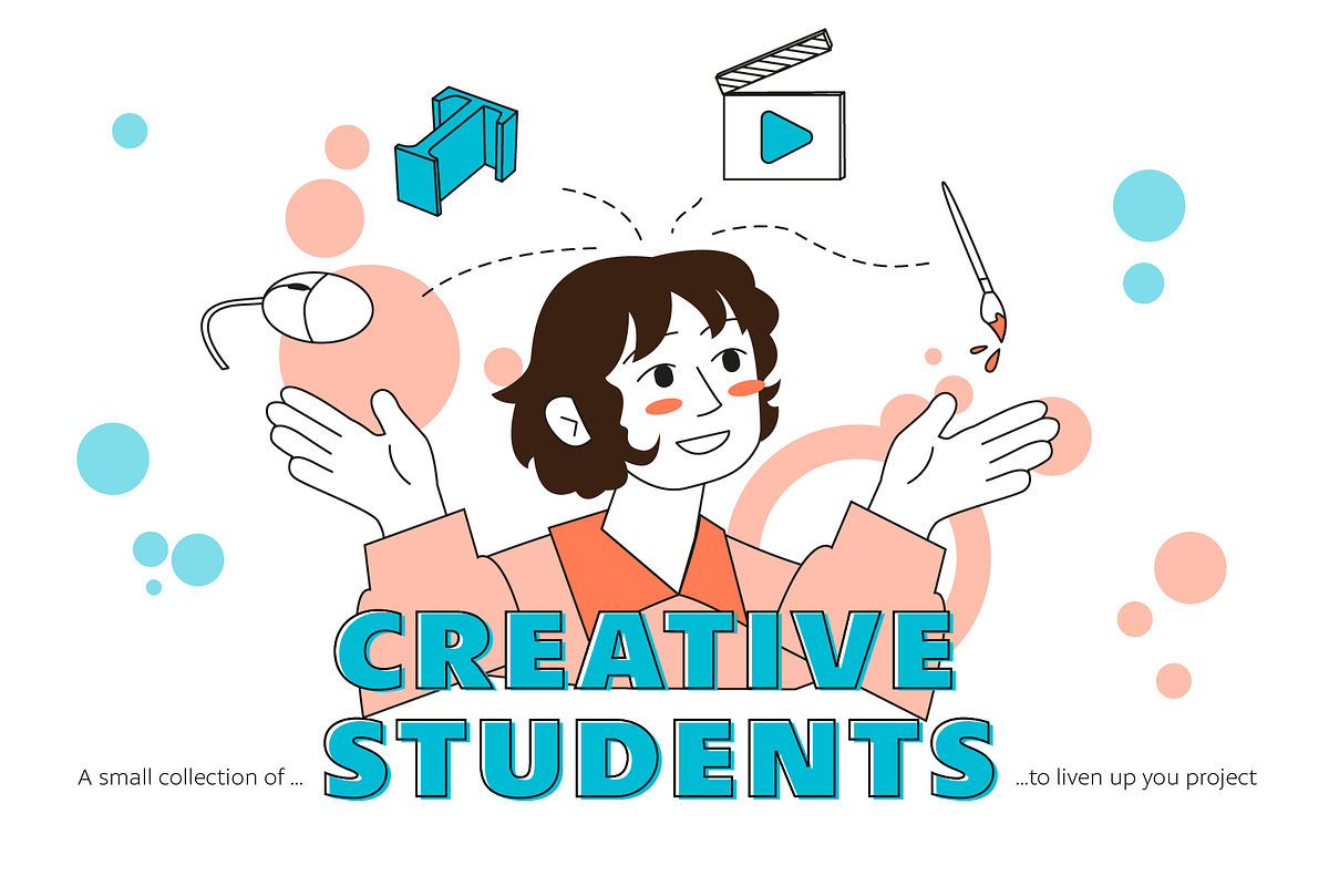 Creative Students, a Person Illustration by Lu (Photo 1 of 6)