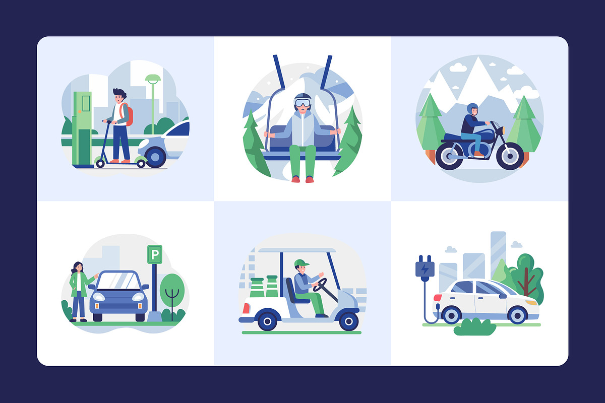 Animated Transport Illustration Art, a Transportation Illustration by Creative Stall (Photo 3 of 5)