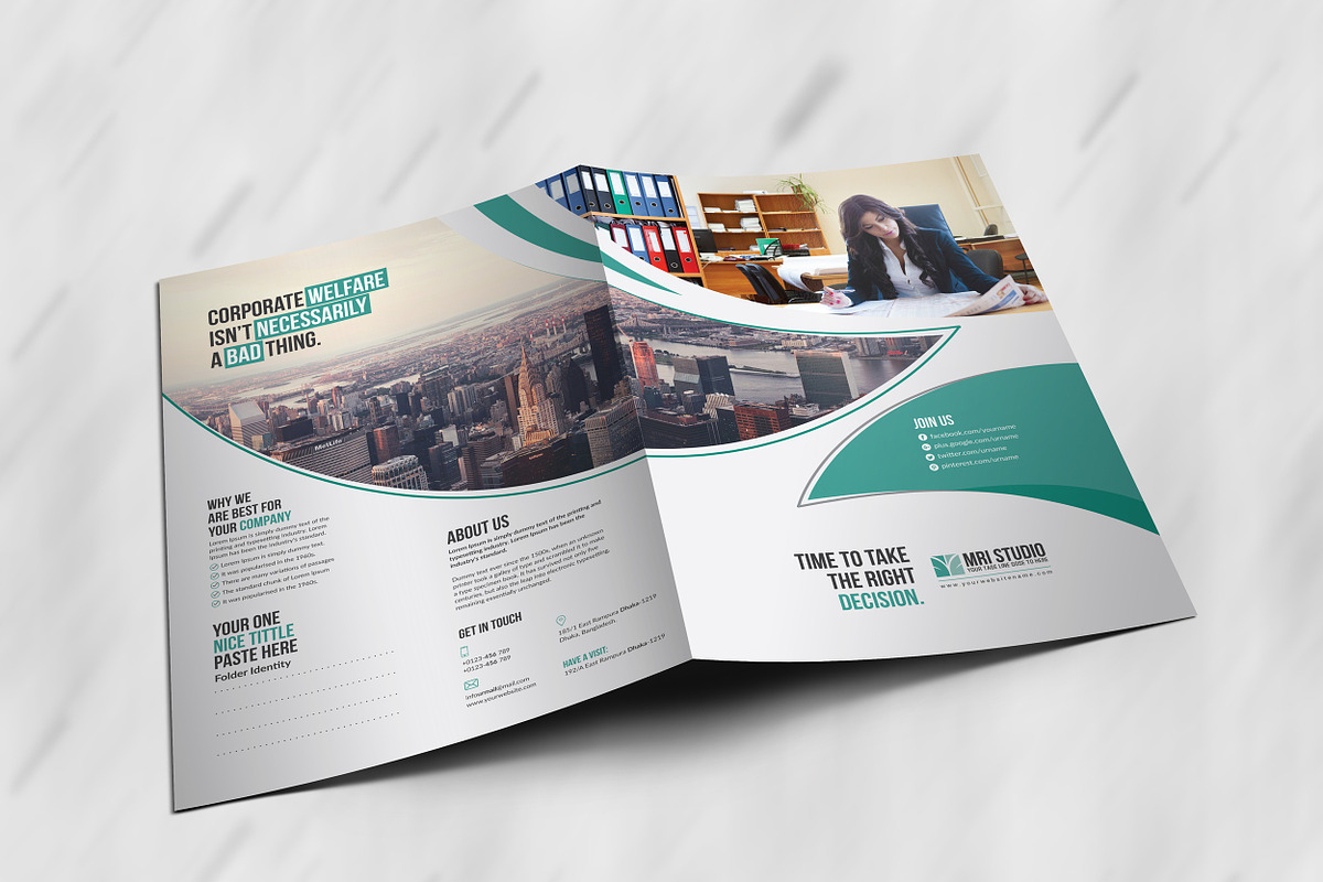 Creative Presentation Folder, a Stationery Template by MRI STUDIO (Photo 7 of 10)