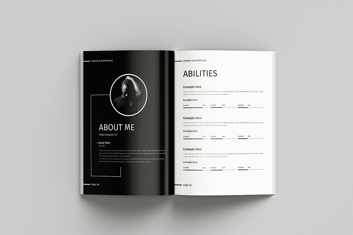 Interior Design / Portfolio Template, a Brochure Template by Spark_Creative (Photo 5 of 14)
