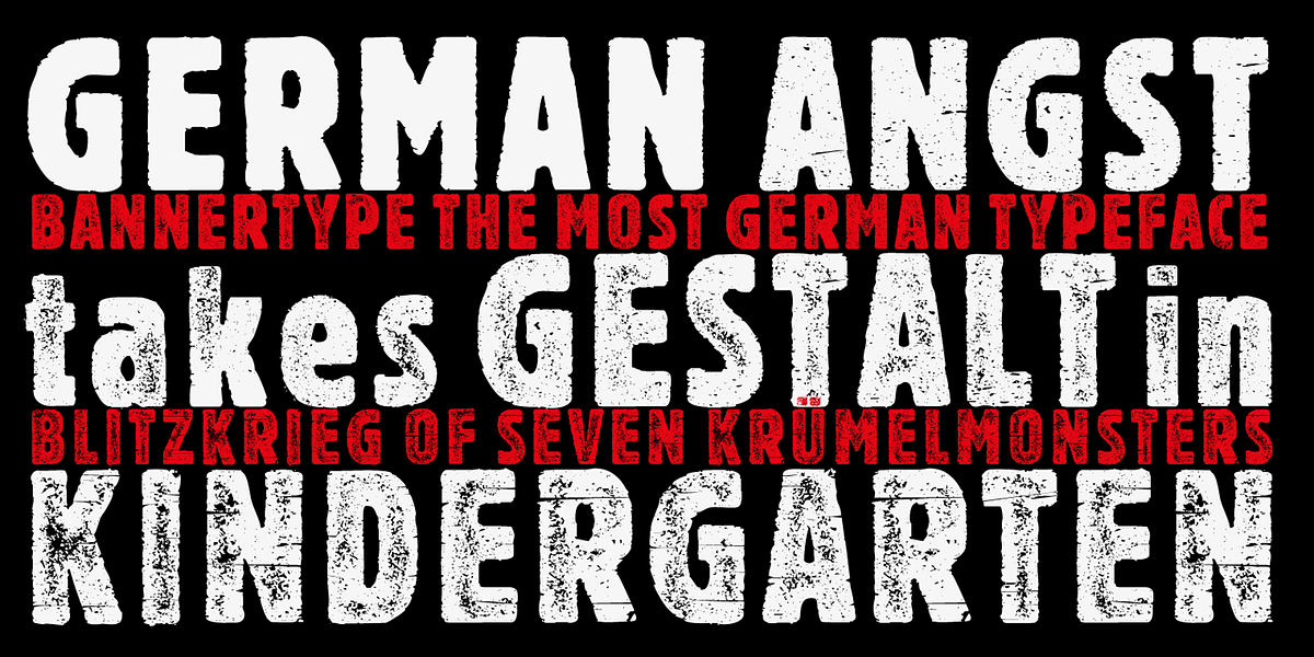 Bannertype, a Font by Wiescher-Design (Photo 3 of 8)