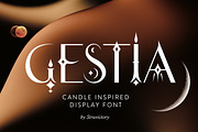 Gestia Candle Aesthetic Display Font, a Sans Serif Font by Struvictory.art (Thumbnail 1 of 11)
