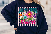 Positive Boho Floral Quote PNG, an Illustration by CreationArt (Thumbnail 5 of 9)