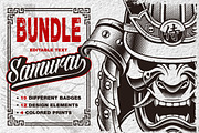 Samurai Design Bundle, an Illustration by Harry Kasyanov (Thumbnail 1 of 8)