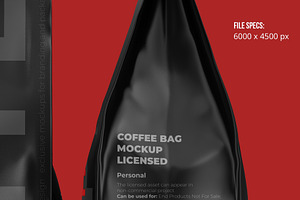 Coffee Pouches Mockups. 11 PSD