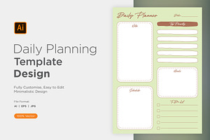 Daily Planner Sheet Design -06