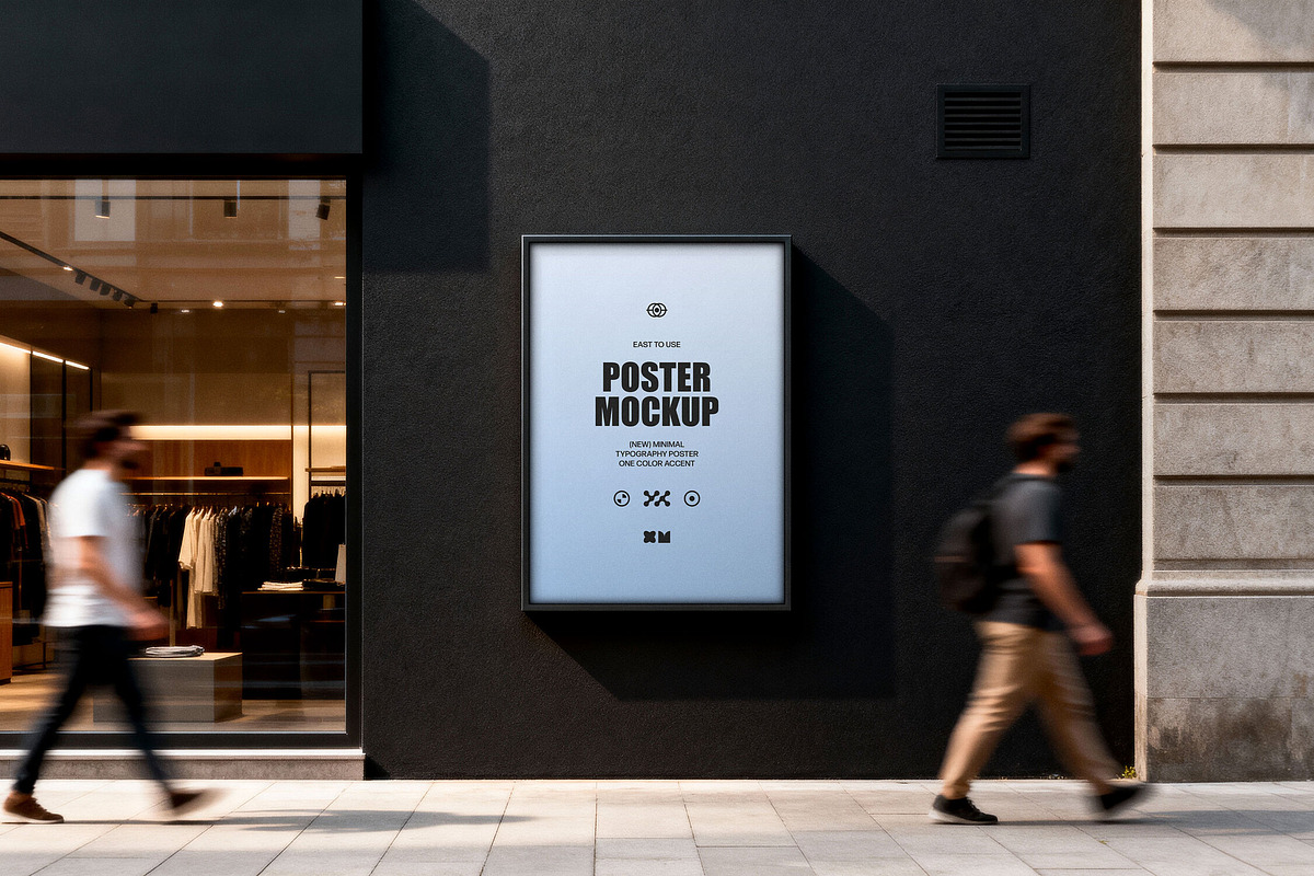 Street Poster Mockup, a Product Mockup by Design Squad (Photo 2 of 4)