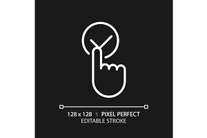 Click accept button pixel perfect, an Icon by IMG Visuals