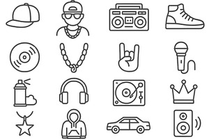 Vector illustration of hip hop, an Illustration by ZinetroN