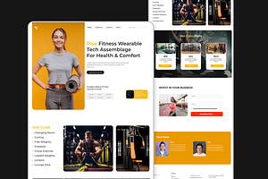 Rise - Fitness Website Landing Page