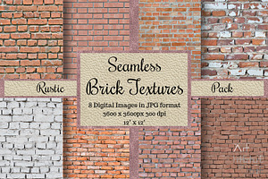 Seamless Brick Textures Rustic Pack