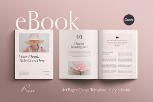 ROSE | Canva eBook Template, a Magazine Template by Sierra Creative Studio