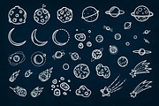 Space Theme Doodle Collection, an Illustration by Chelovector (Thumbnail 3 of 5)