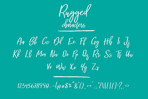 Rugged A Hand-written Font