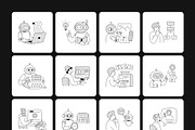 240 Futuristic Technology & AI, a Technology Illustration by Prosymbols (Thumbnail 13 of 15)