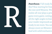 Mirantz, a Serif Font by insigne (Thumbnail 3 of 5)