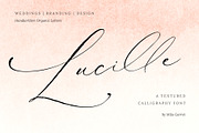 Lucille Wedding Calligraphy Font, a Script Font by Mila Garret (Thumbnail 12 of 13)