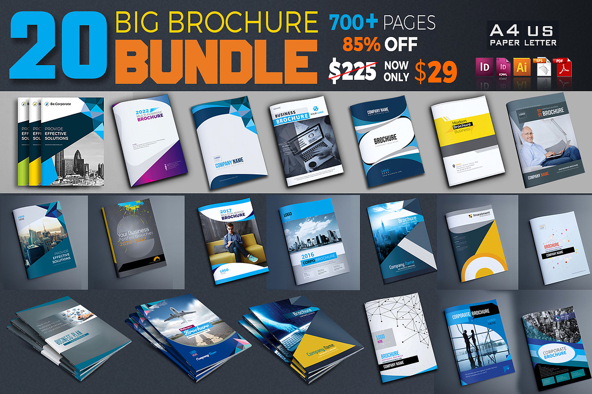 BIG Brochure Bundle, a Brochure Template by artico (Photo 1 of 23)