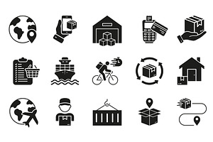 E-commerce and Delivery Service Icon, a Transportation Illustration by Gentle Studio