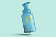 Foaming Soap Dispenser Bottle Mockup, a Cups & Container Mockup by Digitalphaser (Thumbnail 6 of 8)