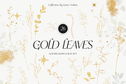 GREENERY & GOLD LEAVES watercolors, a Decorative Illustration by Grace Noboa Illustrations (Thumbnail 11 of 14)