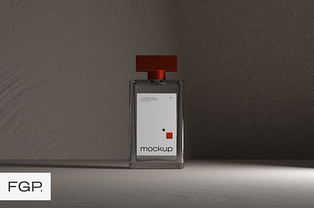 Minimalistic perfume mockup