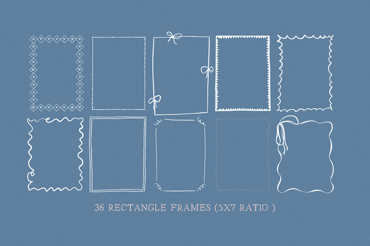 36 Whimsical Hand-Drawn Borders, an Object Illustration by Design by Laney (Photo 2 of 13)