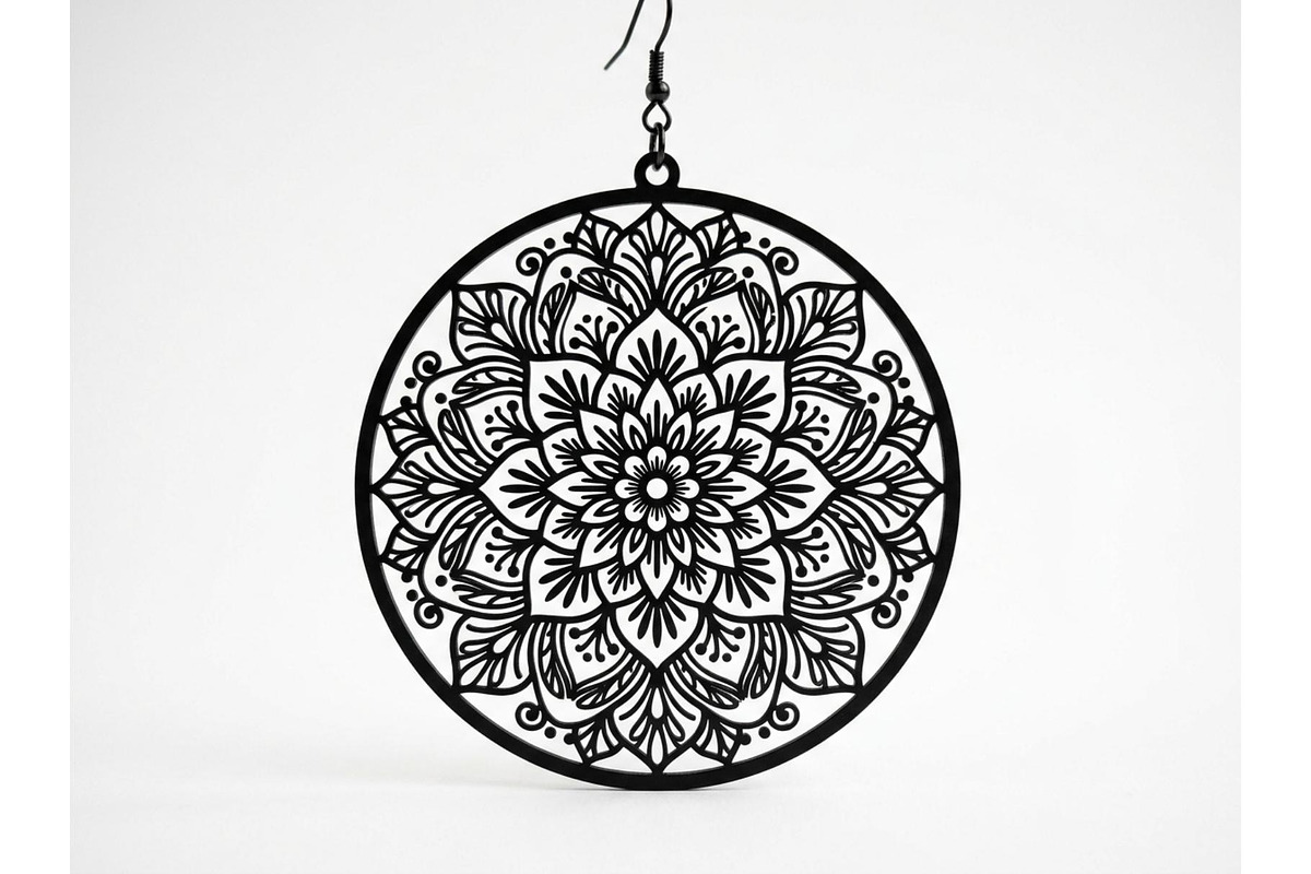 Mandala Earring SVG Bundle, an Object Graphic by musafir_fashion (Photo 5 of 10)