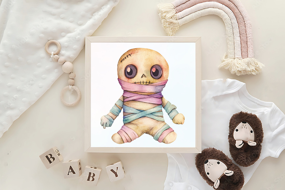 Halloween Voodoo Doll Clipart, an Illustration by CraftArtStudio (Photo 6 of 6)