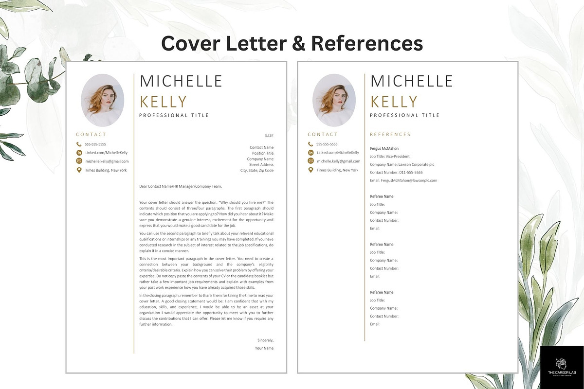 Resume/CV with Photo for MS Word, a Resume Template by The Career Lab (Photo 6 of 10)