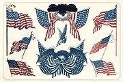 Vintage 4th of July illustrations, a Seasonal Illustration by Mr Vintage (Thumbnail 2 of 7)