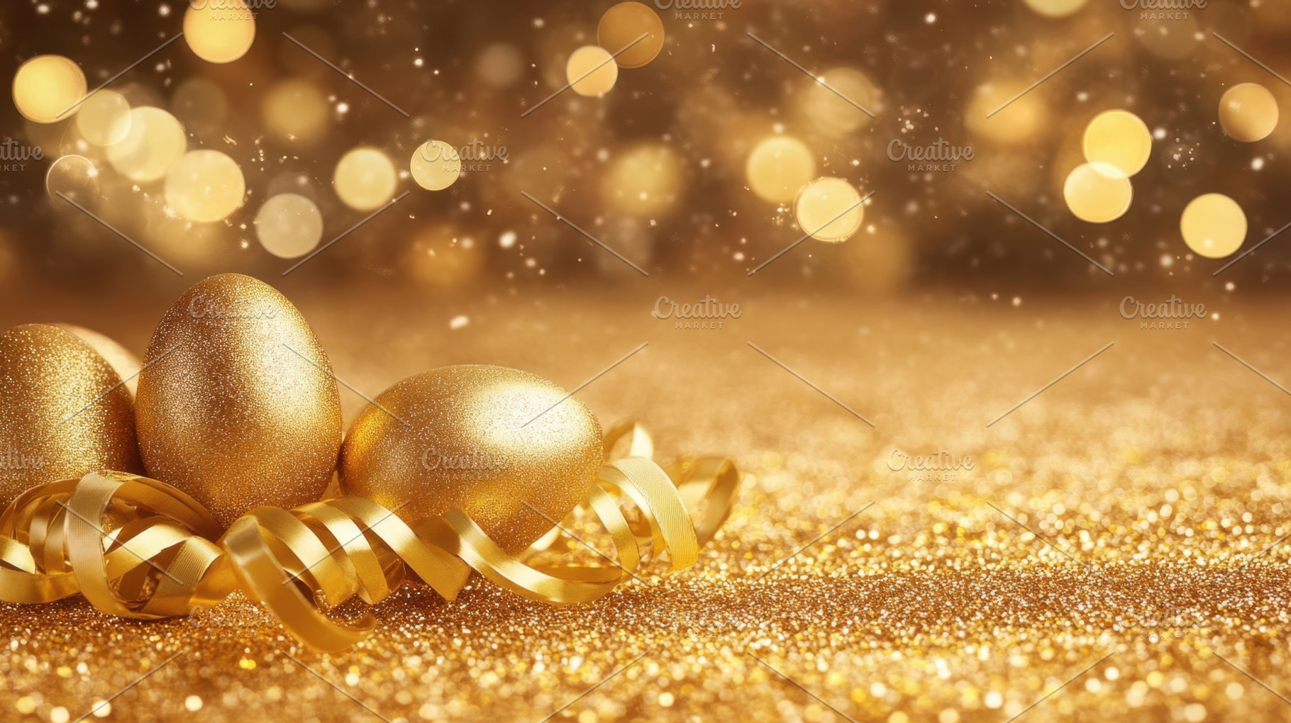 Festive golden decor, a Photo by Beautiful things