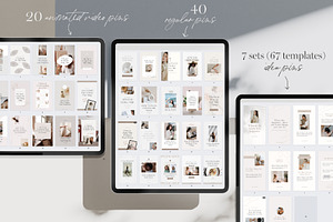 Pinterest Template BUNDLE Canva