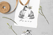 WOODLAND LOVE watercolor set, an Animal Illustration by Natali Smolova (Thumbnail 3 of 10)