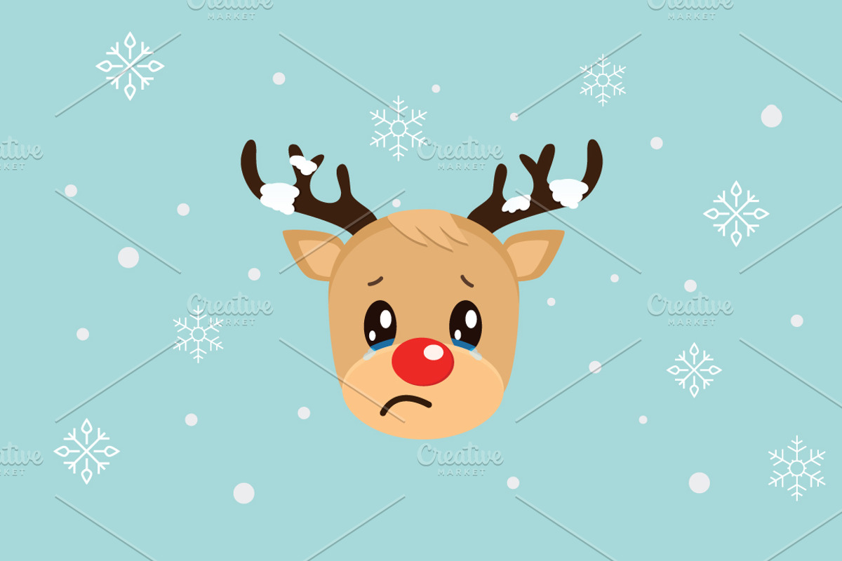 12 Cute Reindeers, an Animal Illustration by lavinialorena (Photo 3 of 5)
