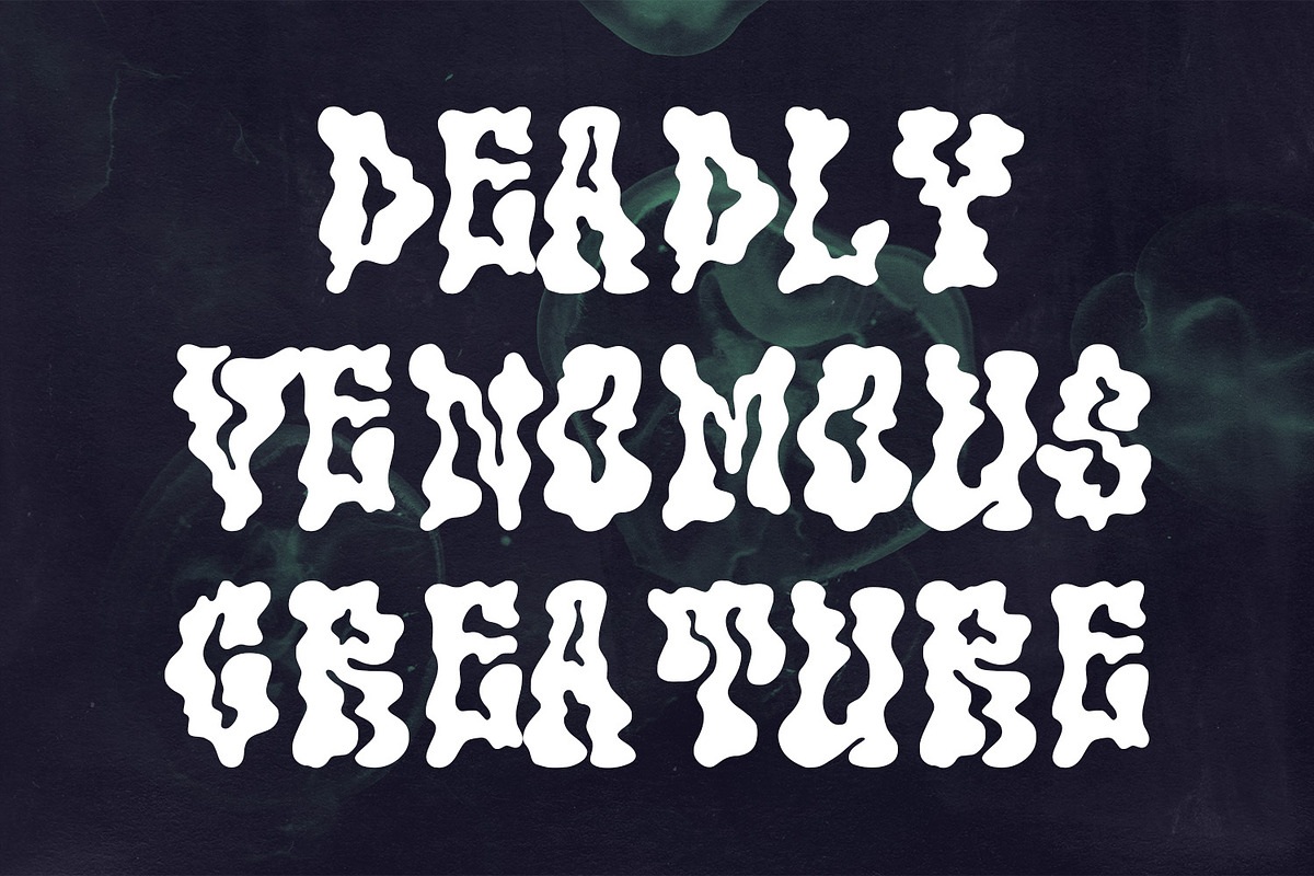 Luicoob Dripping Horror Display Font, a Handwritten Font by Maulana Creative (Photo 5 of 7)