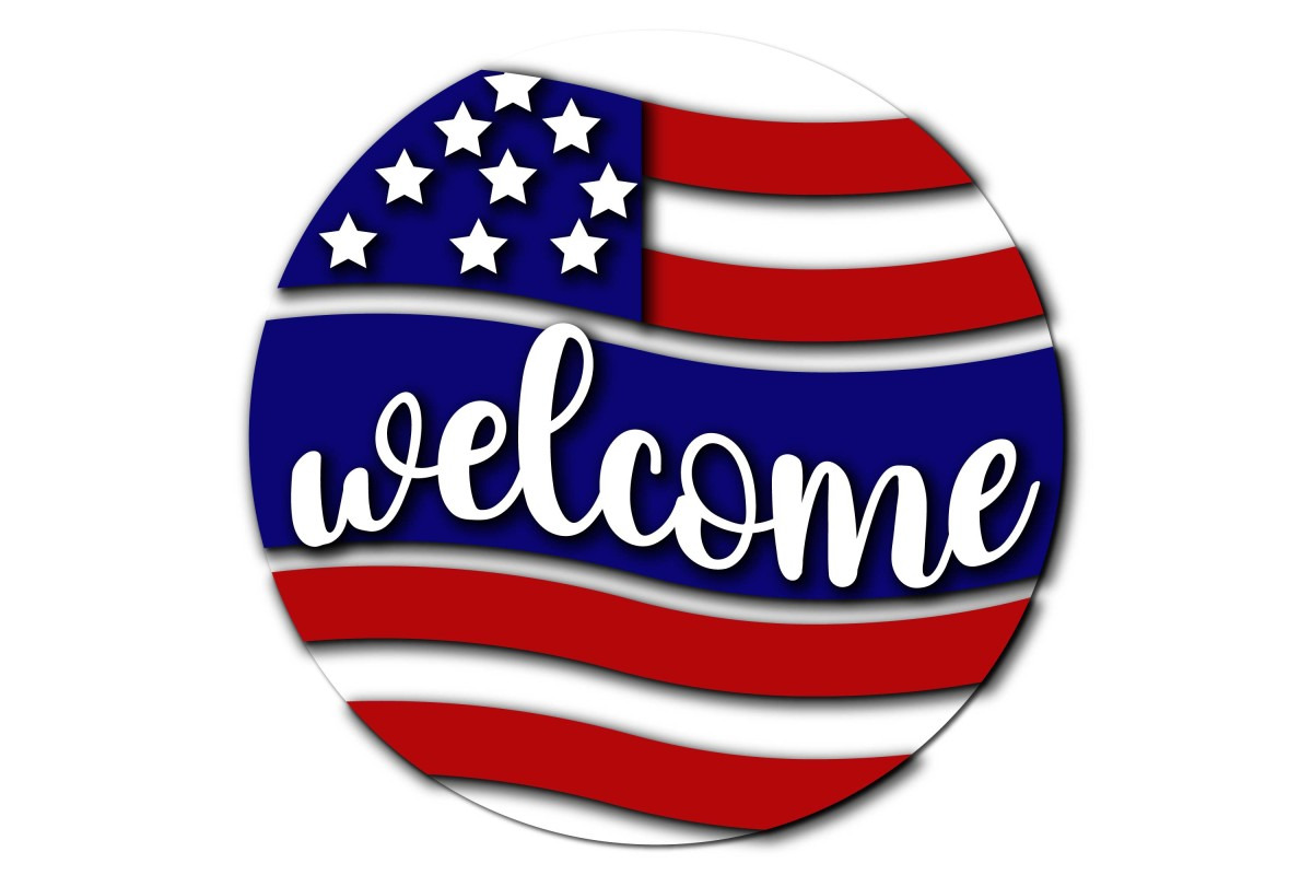 Patriotic Welcome Sign SVG Bundle, an Object Graphic by EllaMaiyaali (Photo 3 of 7)