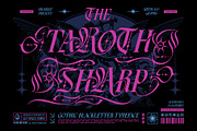 Taroth Sharp Typeface, a Blackletter Font by alit design (Thumbnail 1 of 17)