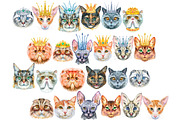 Watercolor borders from cats, an Animal Illustration by Watercolor fantasy (Thumbnail 2 of 9)