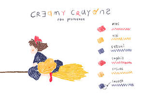 Crayons Brushes for Procreate Bundle