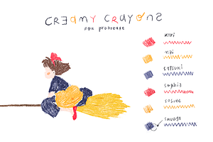 Crayons Brushes For Procreate Bundle