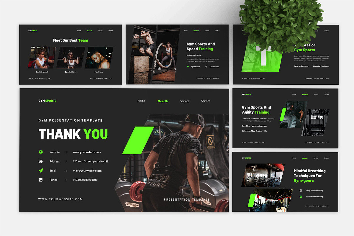 Gym Keynote Template, a Presentation Template by casanovastudio (Photo 2 of 3)
