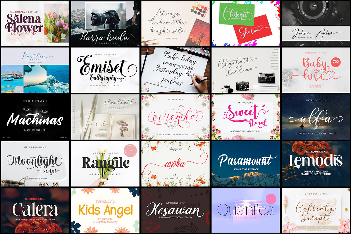 Golden for All Seasons Font Bundle, a Handwritten Font by JustArtDigital (Photo 5 of 5)