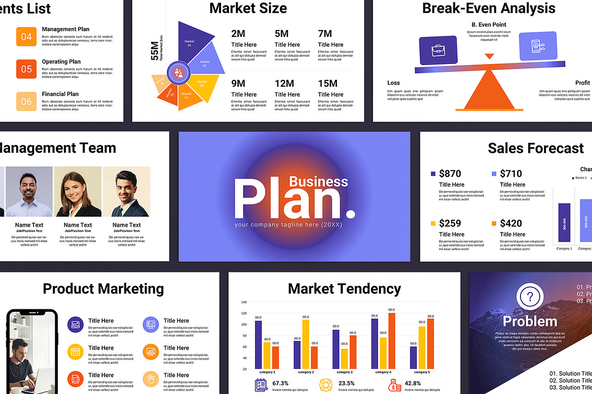 Business Plan Presentation Template, a Presentation Template by E-Type (Photo 1 of 7)