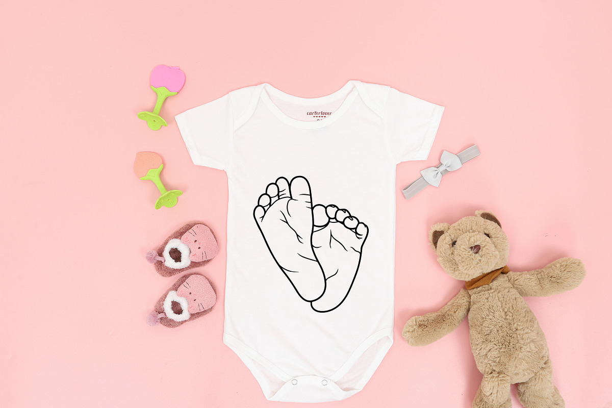 Baby feet svg, Baby Footprint SVG, a Person Illustration by Bila Vorona (Photo 2 of 4)