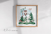 Woodland animals clip art, an Animal Illustration by SirenaArt (Thumbnail 10 of 11)