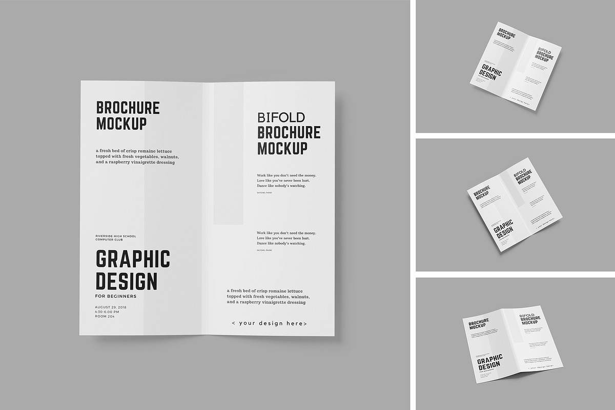 Bifold Brochure  Mockup, a Books & Magazine Mockup by YurnalisPerix (Photo 1 of 5)