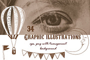 Vintage circus design set, an Illustration by Scarlet Heath Art (Thumbnail 3 of 10)