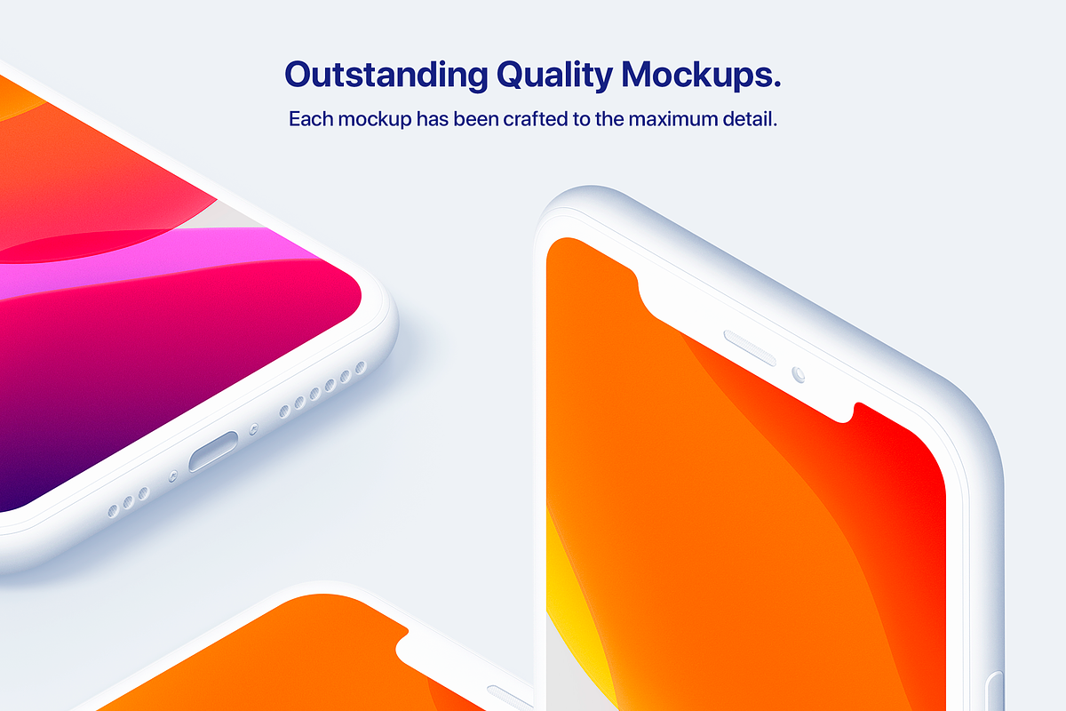 Phone 11 Pro - 20 Clay Mockups, an iPhone Mockup by Asylab (Photo 5 of 36)